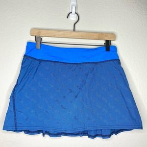Lululemon Pacesetter Tennis Skirt Cornflower Blue Paisley
